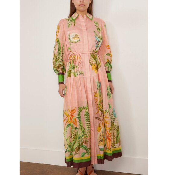 Alemais Papaya Bloom Belted Maxi Dress - Picture 3 of 15